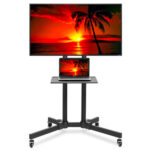 65Inch Samsung TV on rolling stand