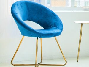 Blue Velvet Chair