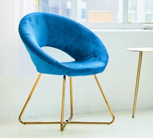 Blue Velvet Chair