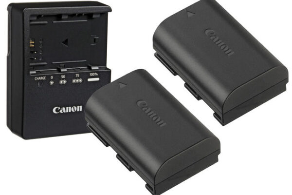 8 Canon LP-E6 Batteries (2x) + LC-E6 Charger