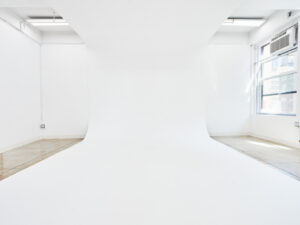 Fresh white paint on Cyc wall_14A