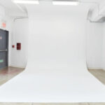 Fresh white paint on Cyc wall