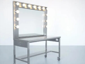 Hollywood Makeup station -Stainless steel 4'
