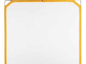 Solid Frame Scrim White Artificial Silk