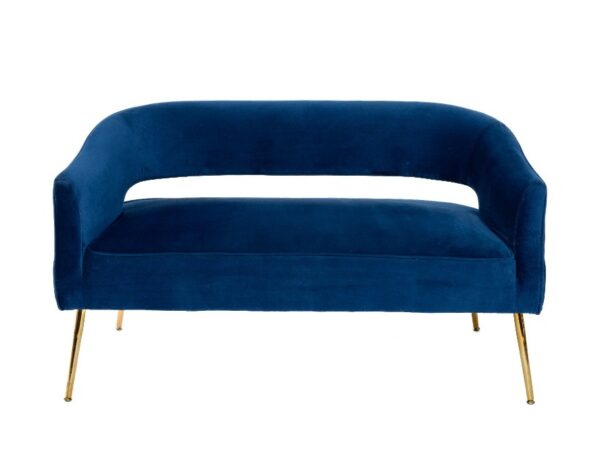 Blue Velvet Loveseat