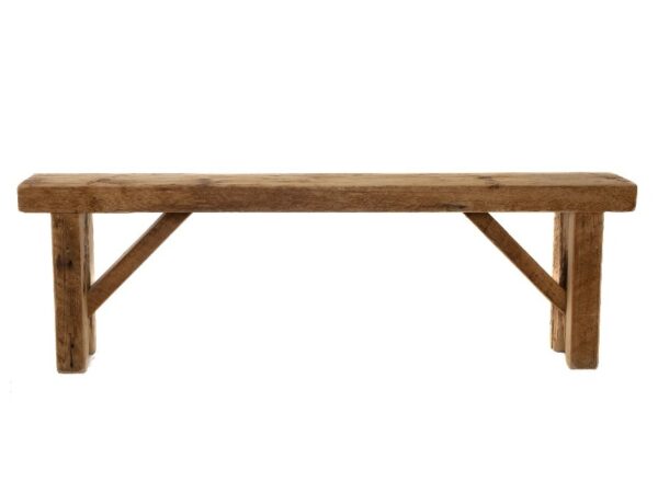 Rustic wood bench